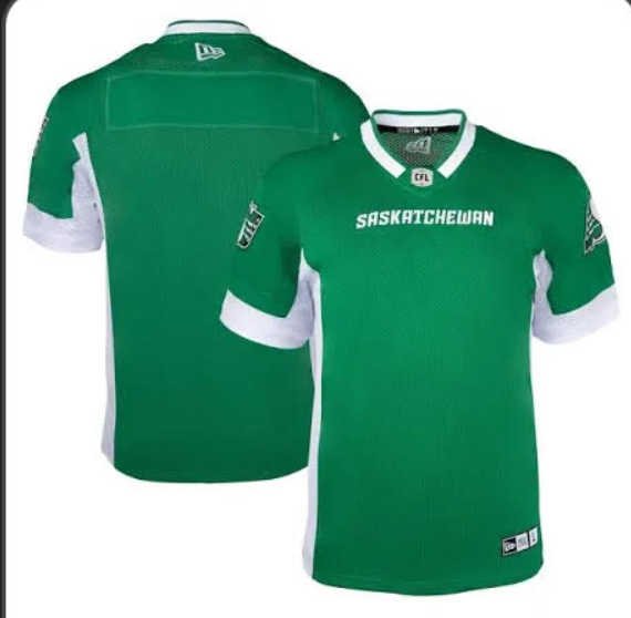 Men 2025 CFL Saskatchewan roughrider blank green jersey->boston celtics->NBA Jersey